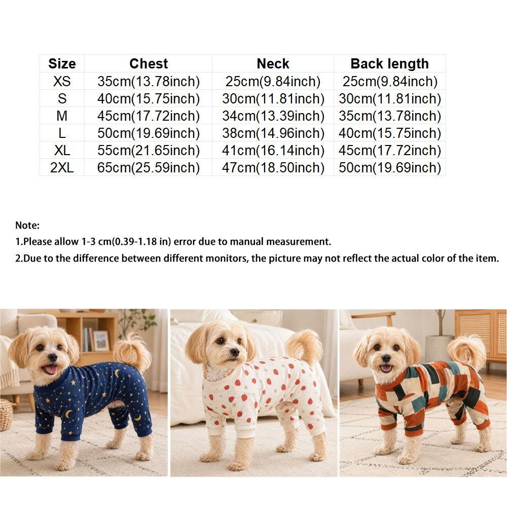 Breathable Dog Anti-hair Loss Clothing Soft Cozy Dog Recovery Suit Dog Pajamas Indoor Outfit