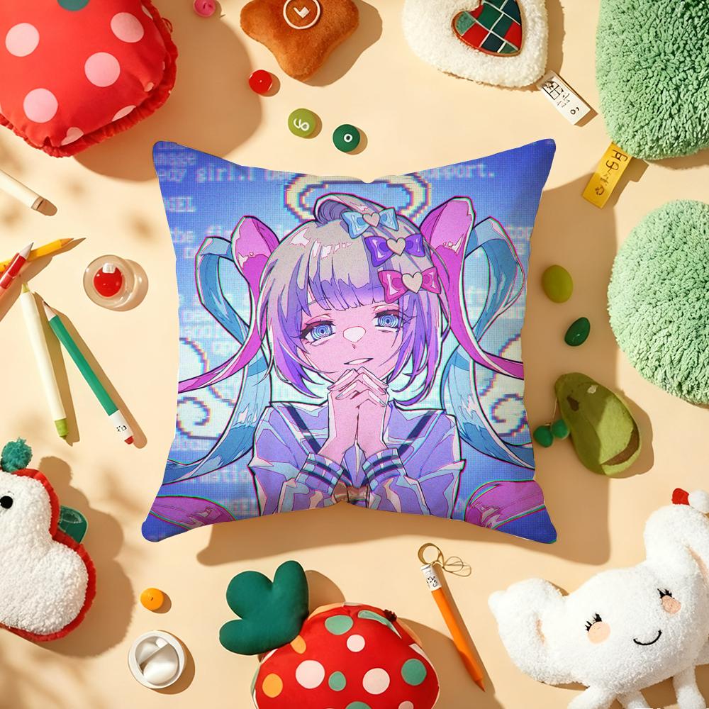 NNeedy Girl OverdoseS Game Cushion Cover Plush Fabric Soft DoubleSided Printed Sofa Warm Winter Home Gift Pillow Cover