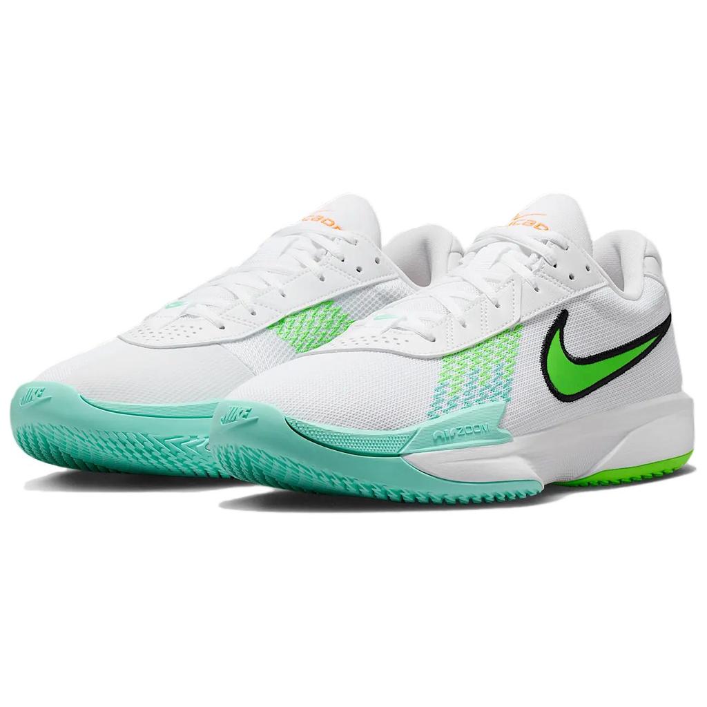 Nike Air Zoom G.T. Cut Academy Abrasion Resistant Grip Low Top Basketball Shoes Unisex White Green Sneakers Casual FB2598-107