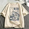 Japanese Fishing Ukiyo-e Fish Wave Graphic T-shirt Fisherman Angler T Shirt Outdoor Nature Fishing Lover Gift T-shirts Clothing