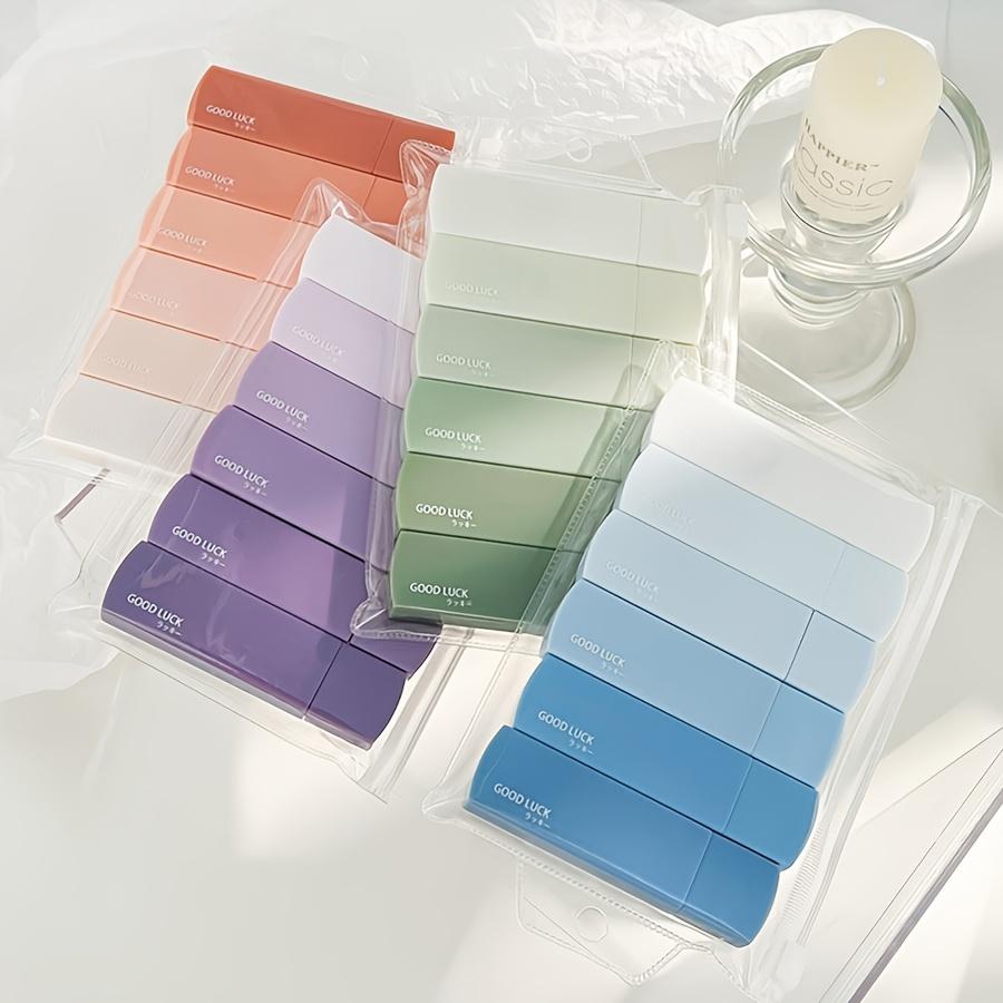 6pcs Large Capacity Gradient Correction Tape - Smooth, Portable School Supplies, Cute Ins Style, Portable Correction tape