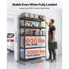 VEVOR Storage Shelves, 5-Tier Adjustable, 1360.8kg Capacity, Heavy Duty Garage Storage Shelving Unit, Metal Utility Rack Shelf