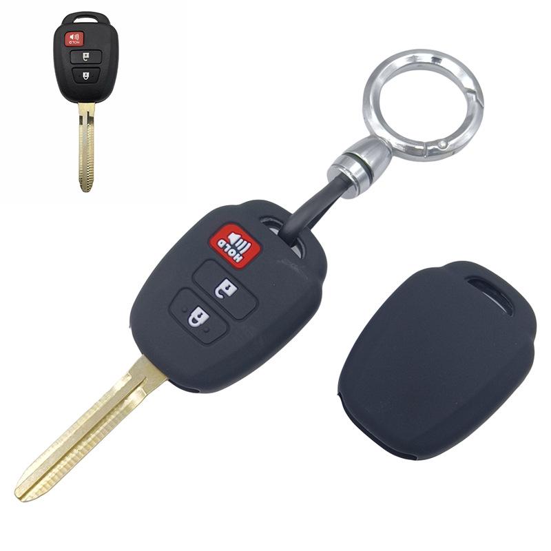 Copritastiera protettivo in silicone morbido per chiavi Toyota Prado, RAV4, Highlander, Camry, Corolla