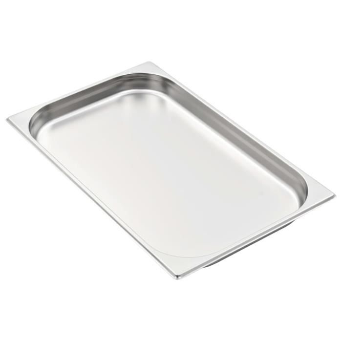 Récipients Gastronorm - vidaXL - GN 1/1 - Acier inoxydable - 4 pcs - 40 mm de profondeur