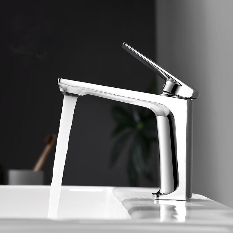 TLXT Black Brass Basin Mixer Faucet