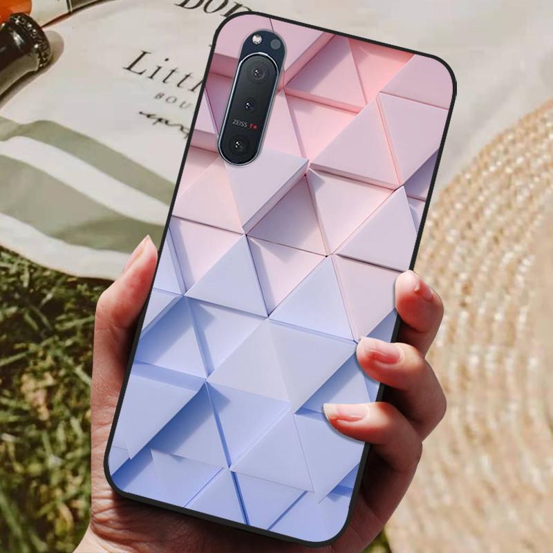 Für Sony Xperia 5 II Hülle Silikon Rückseite Handyhülle für Sony Xperia 5 II Hüllen Xperia1 III L4 Weiche Bumper Coque Cool Fundas