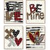 LARTSFRO Coquette Valentines Day Decorations Wall Art Prints, Love Be Mine Poster for Room Aesthetic Prints for Living Room Bedroom, Coquette Gifts