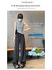 Women's High Waist Satin Ice Silk Wide Leg Pants - Sun Protection, Lightweight & Cooling