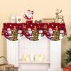 Non-slip Christmas Fireplace Scarf Snowman Santa Claus Pattern Xmas Fireplace Cover  New Year