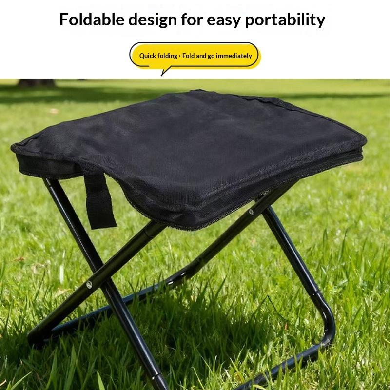 Portable Folding Camping Chair Reinforced Frame Stable Safe for Outdoor Fishing Camping Picnic Travel Hiking