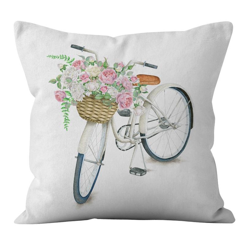 New Digital Printing Spring Theme Pillow Cover Home Sofa Pillow Cushion Cover