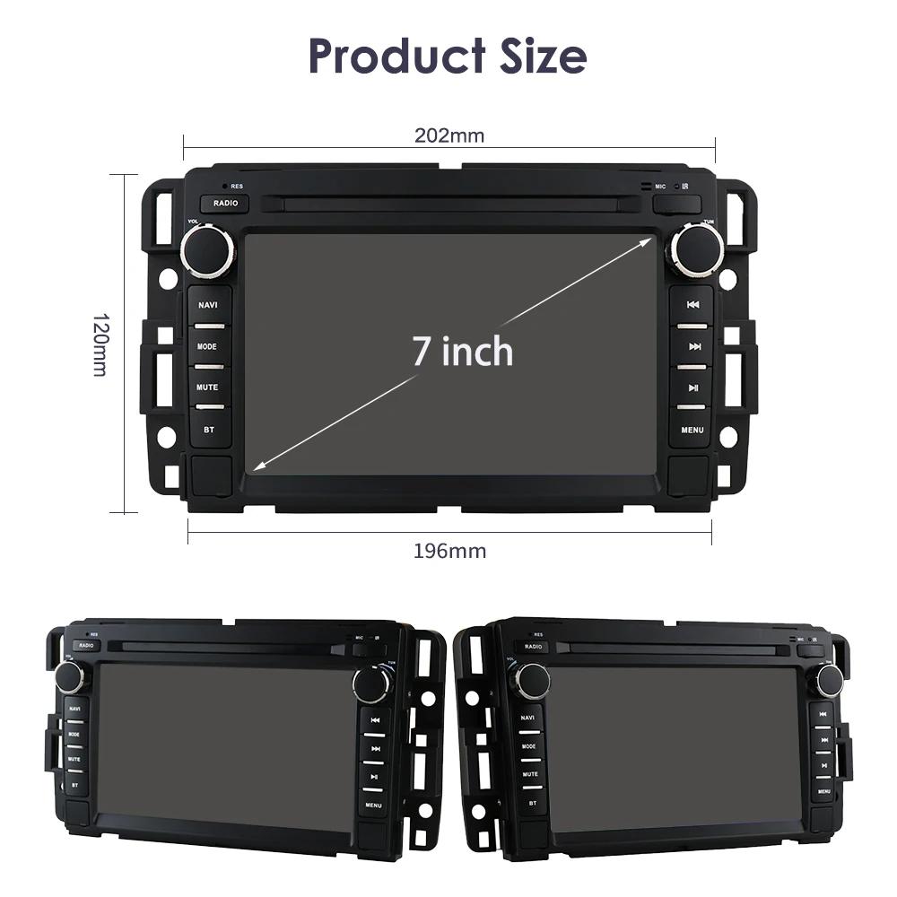 Hizpo 2din Android Autoradio for Buick Enclave GMC Yukon Chevrolet Silverado Impala Car Radio Multimedia Video Player GPS Intelligent RDS Carplay 4G
