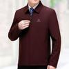 Men's Lapel Jacket: Loose Fit, Plus Size, Dad Style, Versatile Business Wear for Middle-aged & Elderly - Spring & Autumn
