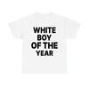 T-shirt Divertente Unisex Bianca Ragazzo dell'Anno – T-shirt Grafica Street Style per Uomini e Donne