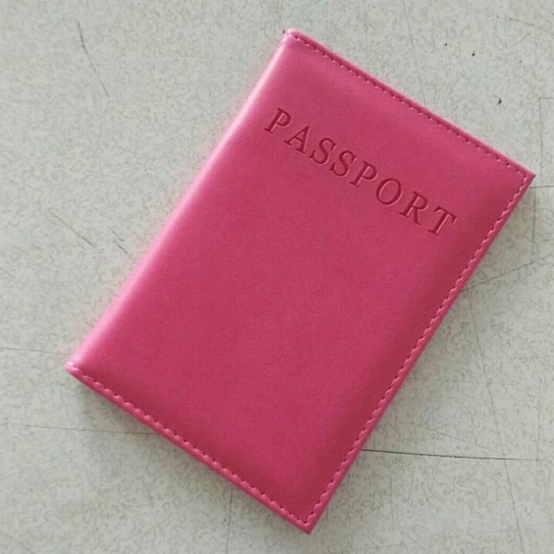 Buy PU Leather Brand Cute Passport Cover Women Russia Pink Passport