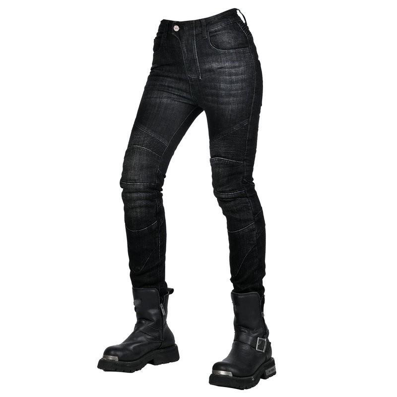 Womens Motorcycle Riding Jeans With Silicone Padding Protective Gear Harley Style Biker Outfit Season