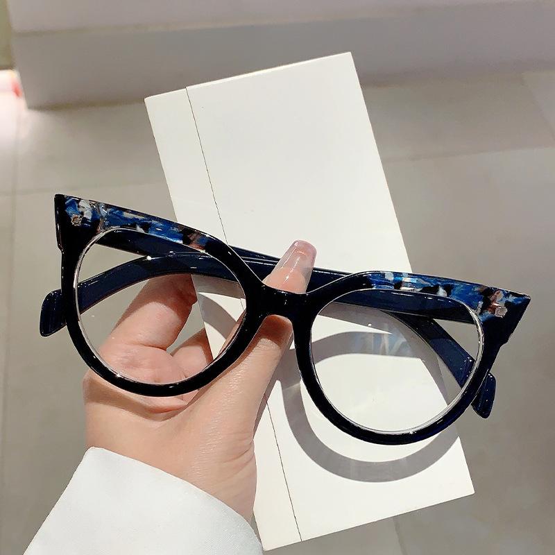 Popular  Vintage Anti Blue Light Optical Cat Eye Glasses Sexy Women Luxury Brand Designer Myopia Prescription Eyewear Frame