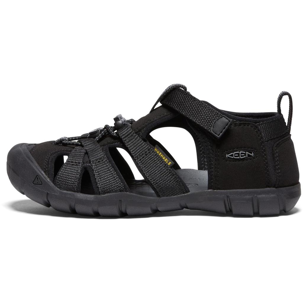 KEEN Kids Sandals SEACAMP II CNX Sea Camp Two CNX Cm (20.0-23.5cm) Black/Gray 22.5