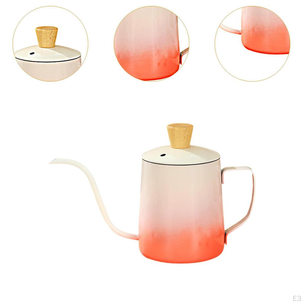 600 Ml Coffee Kettle with Stainless Steel Spout