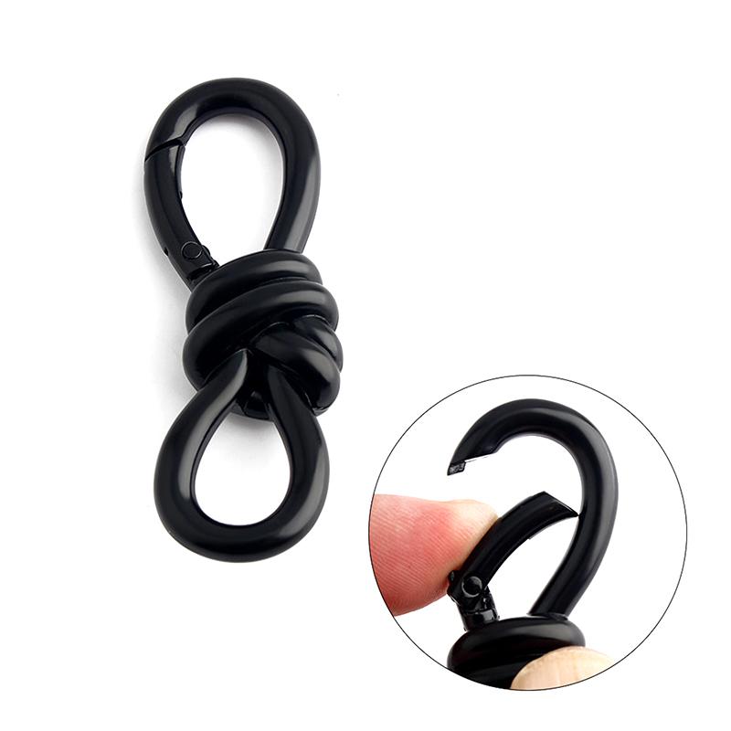 Women'S Tote Bag Metal Twist Knot Spring Ring Lobster Buckle Shoulder Bag Shoes Clothes Knot Decoration Keychain