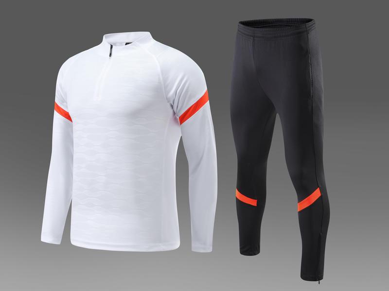 Parent-Child Spring & Autumn Jersey Sport Set: Long-Sleeve Half-Zip Training Suits for Men & Women
