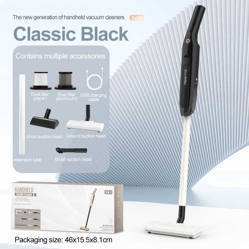 Cordless High-Power Vacuum Cleaner with Strong Suction and Push-Type Design, Portable and Multi-functional for Dust Removal.
