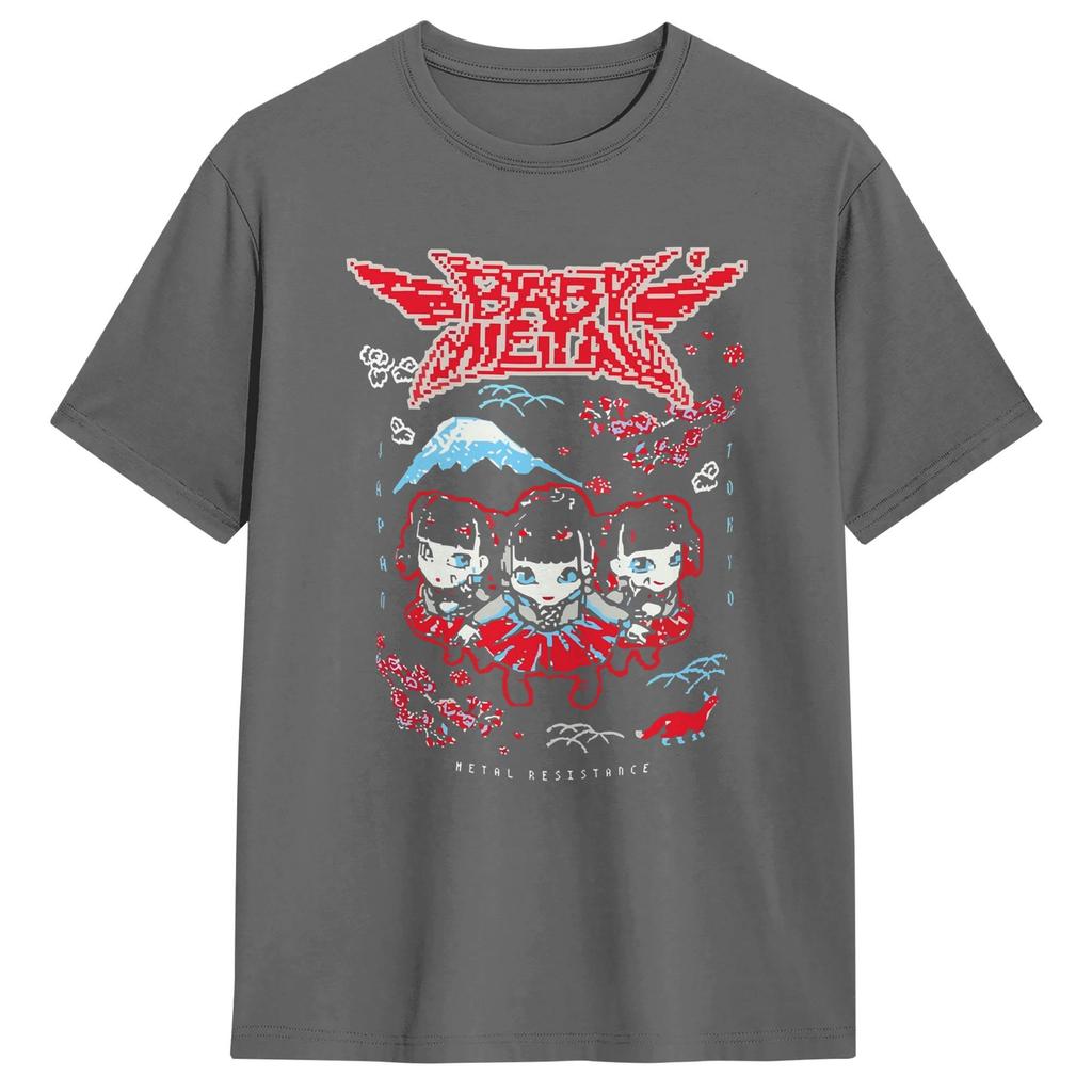 Baby Metal Tokyo Unisex T Shirts Humor Tee Shirt Short Sleeve Crew Neck TShirts Pure Cotton Adult Tops