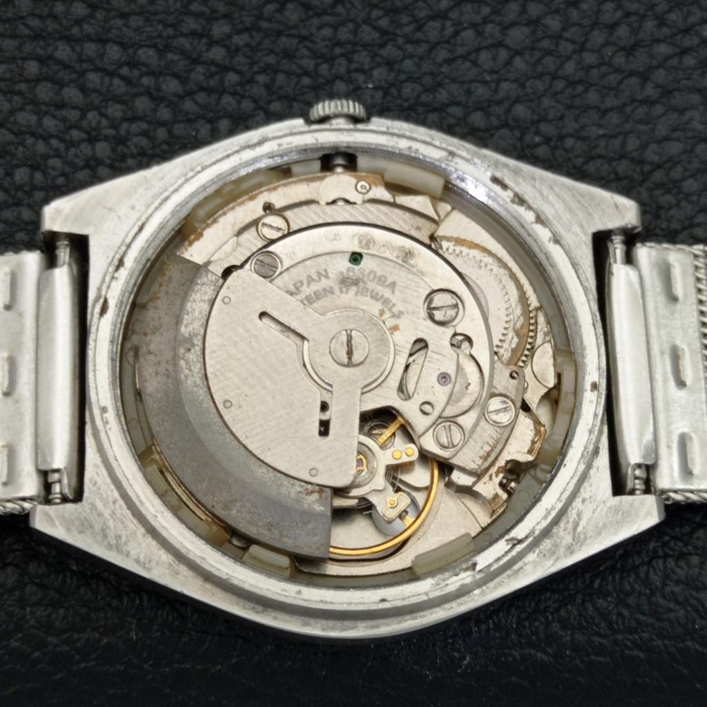 JAPAN VINTAGE SEIKO 5 AUTOMATIC 6309A MENS GREEN COLOR DIAL WATCH a500802-5 R154-a500802