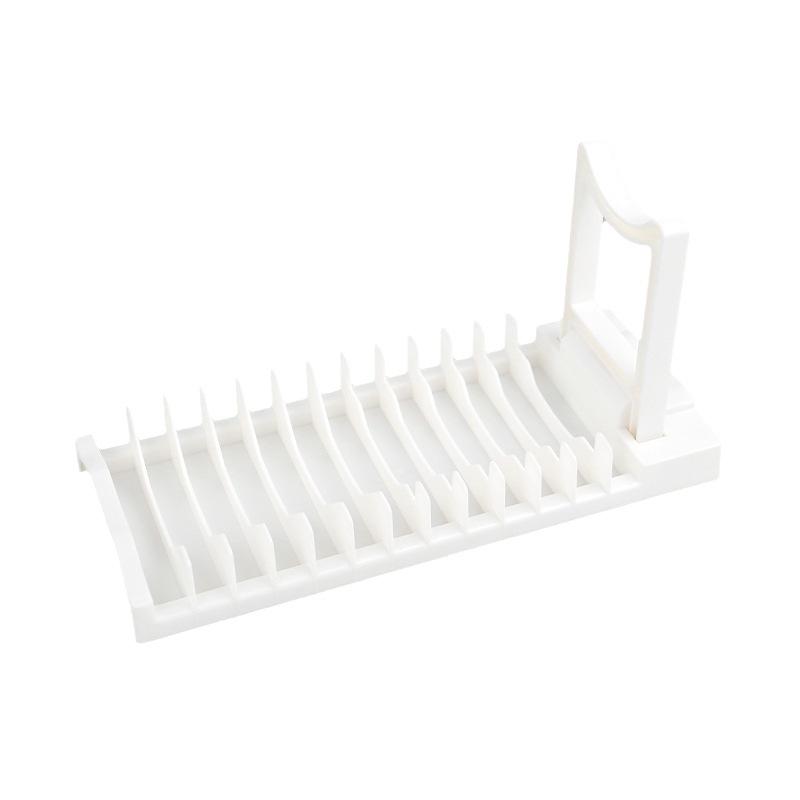 Küchen Geschirr Abtropfgestell Schnelle Entwässerung Mehrschlitz Design Wasserdicht Arbeitsplatten Organizer für Teller Schüssel Geschirr Aufbewahrung