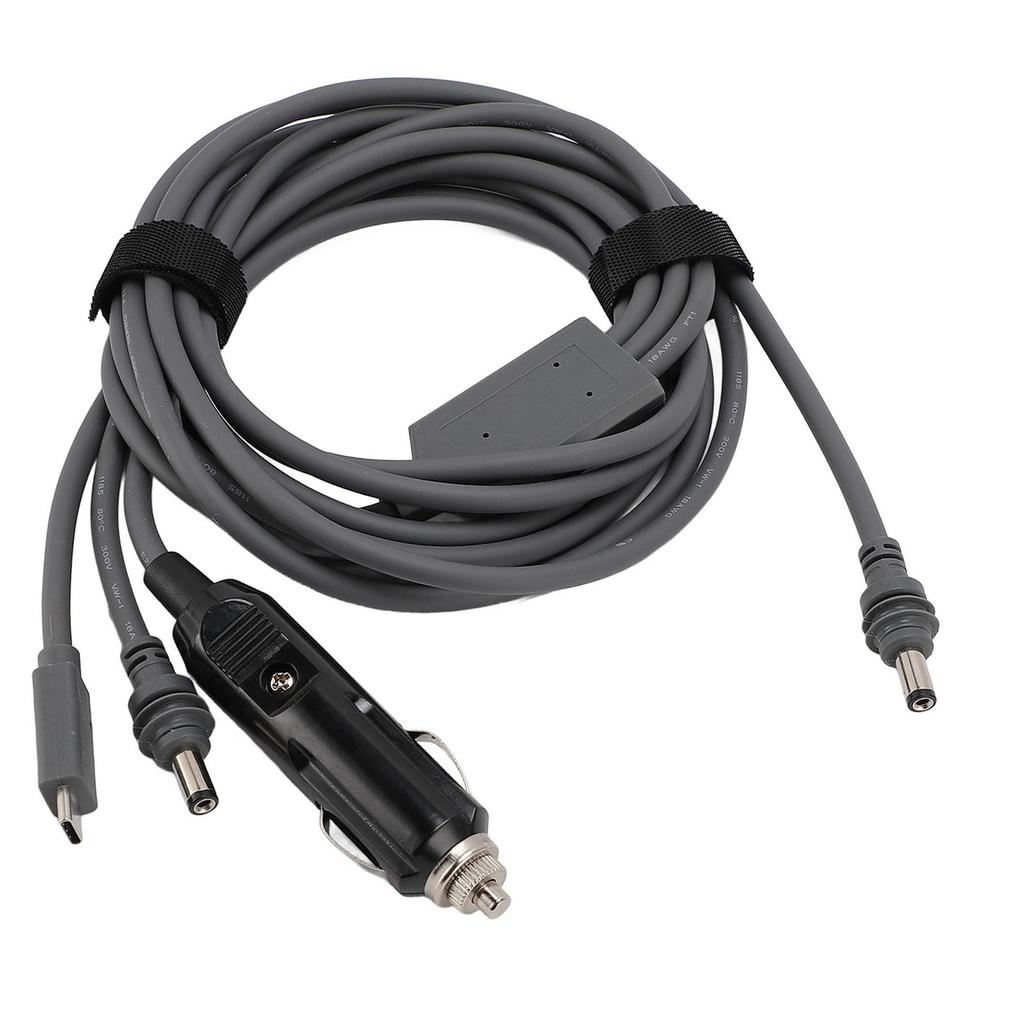 3 In 1 Power Cable DC Male Plug To Type C PD100W Car Charger Adapter Cord for Mini Satellite Device