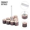 Flap Wheel Sanding Discs 10pcs with Mandrel for Woodworking and Metal Finishing Using Drill Press or Handheld Drill