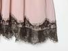 Vestido Camisola Patchwork de Encaje Primavera Europea 2026