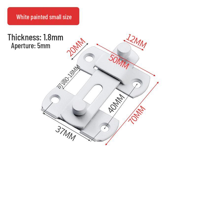 Right-Angle Push-Pull Door Latch Bolt for Sliding and House Doors.