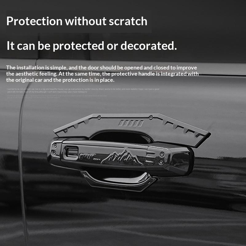 For GWM Tank 500 Hi4-T Car Door Handle Sticker Door Bowl Decorative Sticker Protect The Original Car From Scratching Accessories