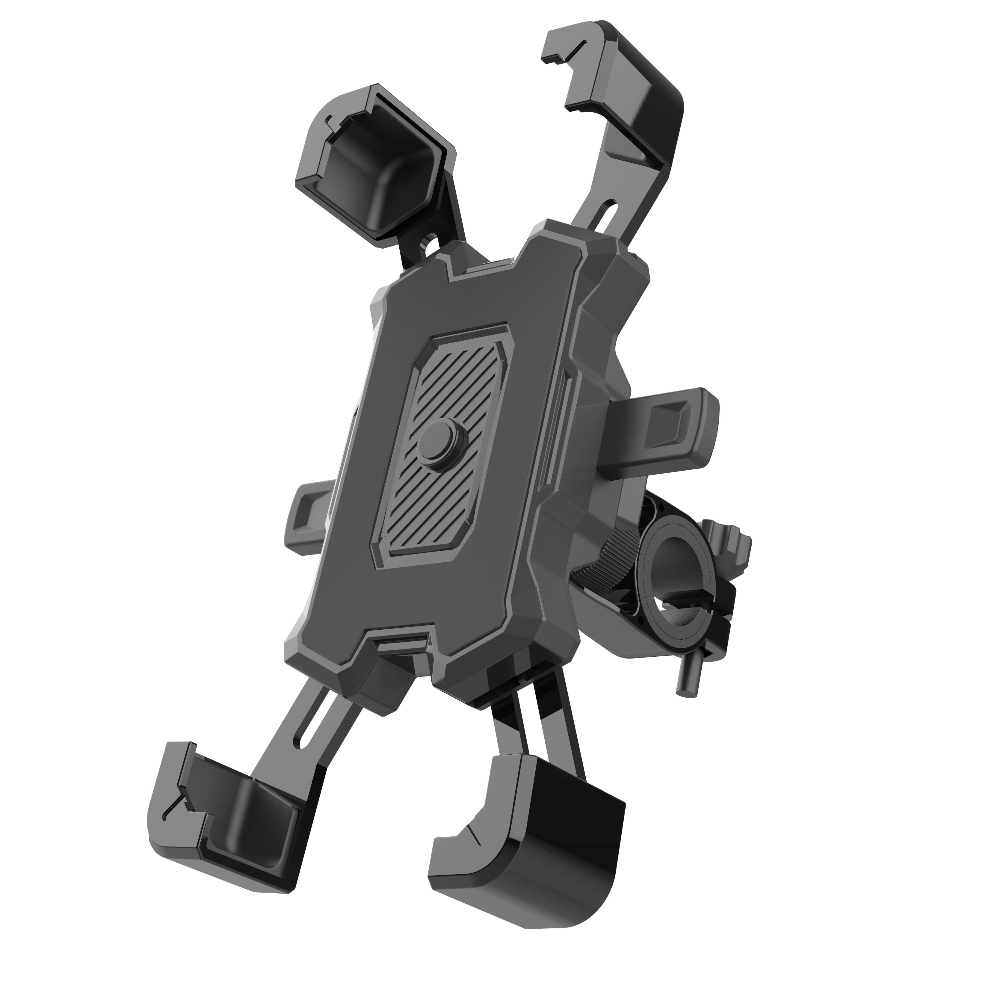 Waterproof Universal One Push Adjustable Phone Holder for Bike Phone Mount Holder Motorcycle Phone Mount ABS