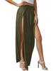 Elegant Women's Irregular Evening Gown - Solid Color Long Dress