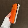 Luxury Drum Cortex Bulge Leather Texture Phone Case For iPhone 17 16 15 14 Pro Max Crystal Large Window Matte Shockproof Cover