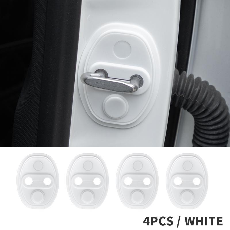 Car Door Lock Buffer Shock Fluorescence Absorber Silicone Cushion Universal Car Door Closing Sound Deadener Damper Antirust Prot