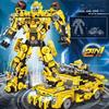 463 STÜCKE Transformation Optimus Prime Bumblebee Bausteine LKW Sportwagen Ziegel Spielzeug Geschenk Für Kinder Weihnachten, Ostergeschenk