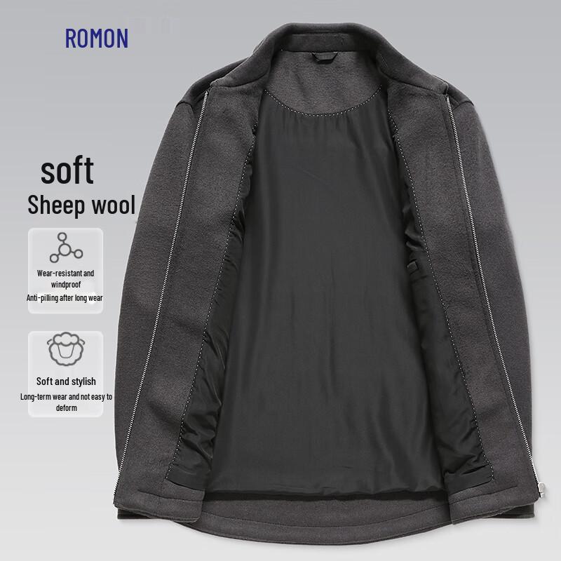 Men's Wool Blend Business Casual Jacket