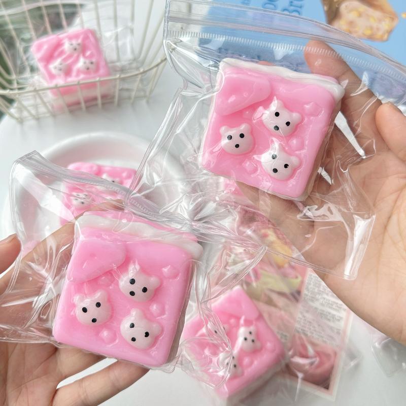 Slow Rebound Biscuit Squishy Toy Ultra Soft Texture Elastic Pinch Feel Stress Relief Squeeze Toy Funny Entertainment 1Pc