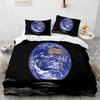 Earth Beding Set Single Twin Ful Quen King-Sized Dimensionsd Dimensions Universe Planet Bed Linen Set Aldult Kid Bedrom thre-piece suits 3D Pri
