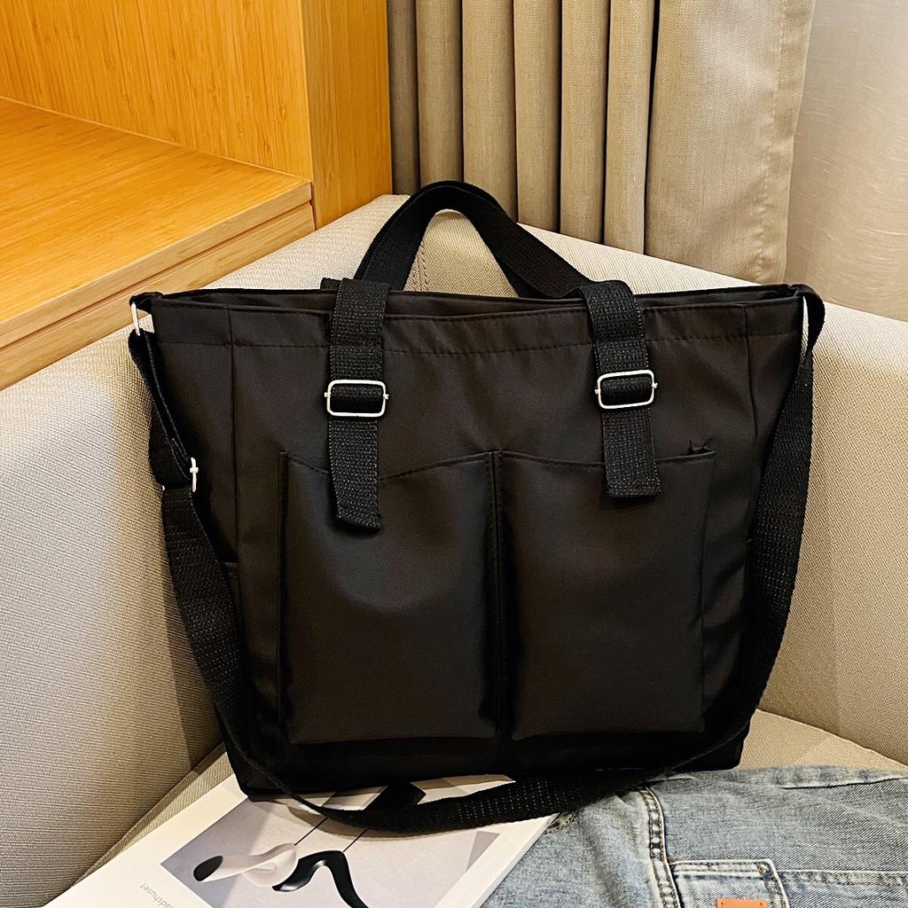 Waterproof nyl bag, large capacity, lightweight, multi-functial women's bag, e-shoulder crossbody bag, student class tutor