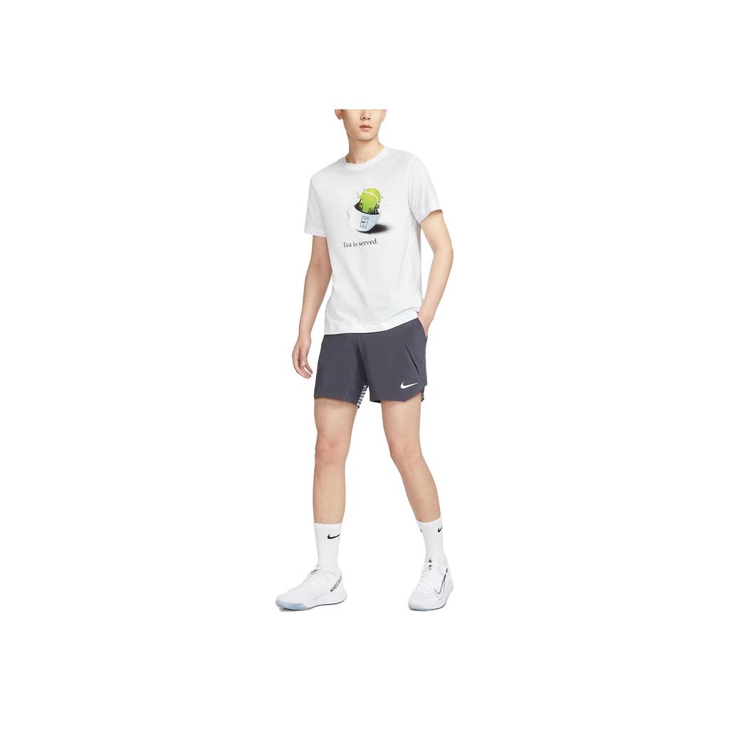 Nike Dri-FIT Solid Straight-Leg Athletic Shorts Men Bottoms Phantom-Iron DV0705-015
