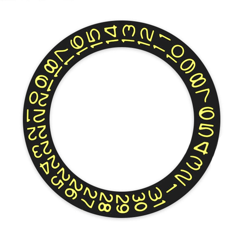 NH35 NH36 Date Dial Fits NH35 NH36 NH34 Movement SKX007 SKX009 Red Blue Black Automatic Mechanical Movt Day Date Dial Wheel