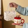 Circus Cartoon Ceramic Mug Festival Event Gift High Value Water Cup Coffee Cup Glove Set