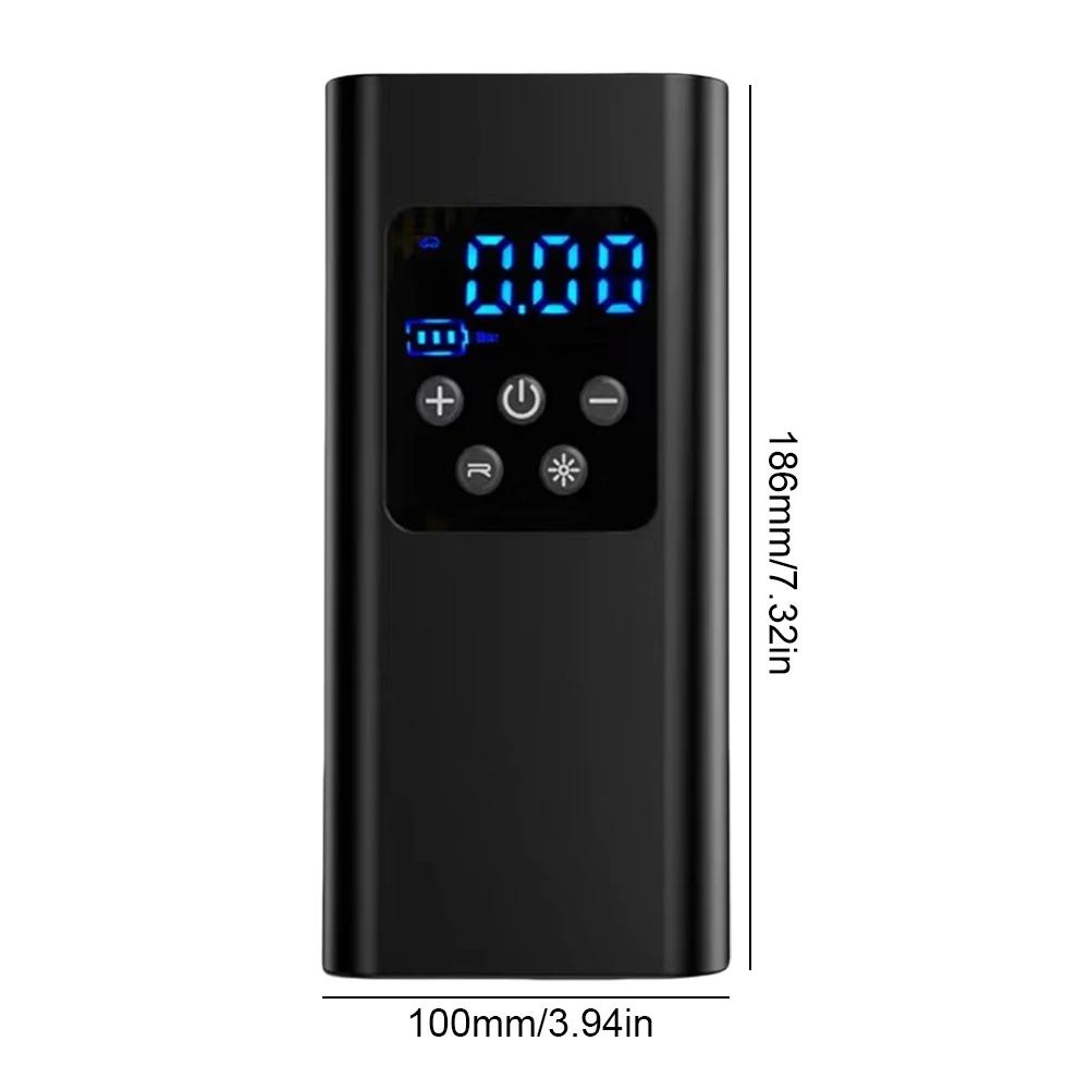 Electric Air Compressor Car Tire Inflatable Pump Car Tyre Inflator LCD Display Portable Air Pump for Car Motorbike Auto Bicycle