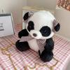 Panda Bag Plush With Zipper Closure For Daily Use And Cute Cartoon Style
