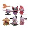 Entzückende Sanrio PVC-Figuren-Kollektion mit Melon Melody und Kuromi in bezaubernden floralen Designs