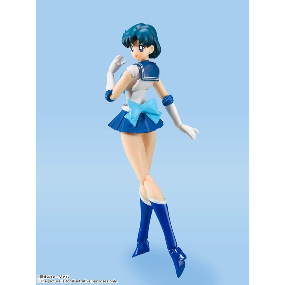 S.H. Figuarts Sailor Moon Sailor Mercury Animation Color Edition 140mm PVC ABS Action Figure